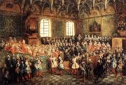 LANCRET, Nicolas The Seat of Justice in the Parliament of Paris in 1723 oil painting picture wholesale